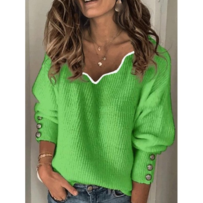 4 Colors Solid Loose Blouses&Shirts Tops