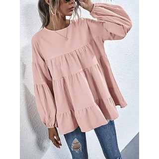 Casual And Simple Long Sleeves Shirts Tops